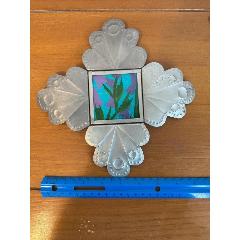 Stamped Metal Art Southwest Style Wall Decor-Signed by Artist